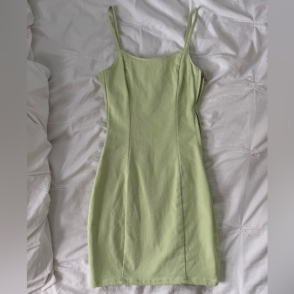 Light green denim dress💚